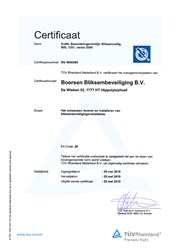 BRL1201 certificaat